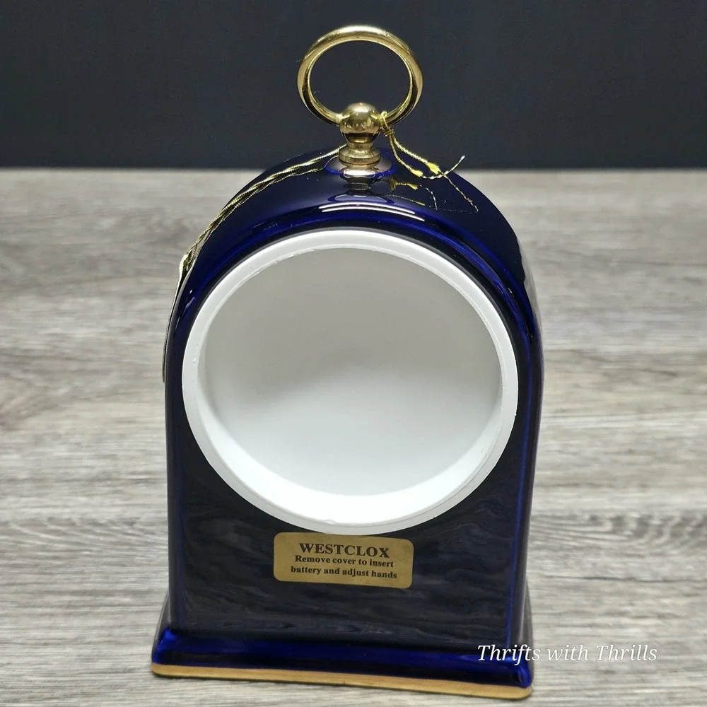 Vintage Westclox Clock - Handmade - Beautiful Blue - Collection Piece ‎ - Rare